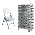 Pack 30 Chaises pliantes CLIKLIGHT® et chariot
