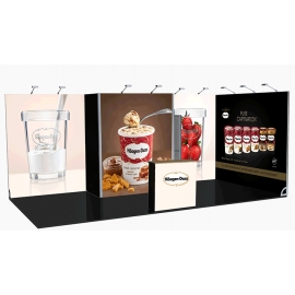 COMSTAND ® 18m2 2 côtés & Réserve centrale