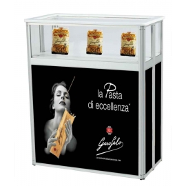 VITRINE BANQUE D'ACCUEIL PLIABLE (FACE AVANT)