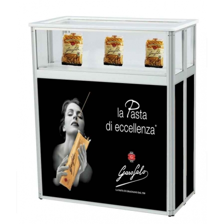 VITRINE BANQUE D'ACCUEIL PLIABLE (FACE AVANT)